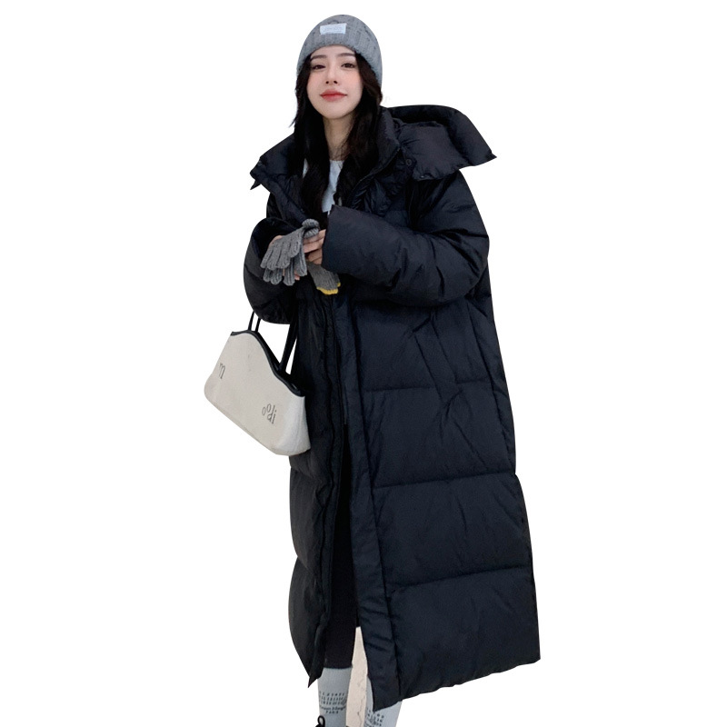 Invierno engrosada abajo abrigo de algodón acolchado de las mujeres de estilo coreano sobre la rodilla de gran tamaño estudiante abrigo de algodón acolchado 2023 Nuevo image 6