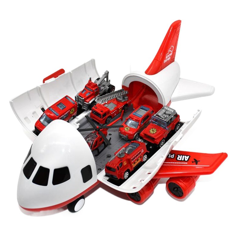 子供の飛行機のおもちゃセット大型旅客機モデル収納プラスチック飛行機慣性おもちゃの車クロスボーダー少年