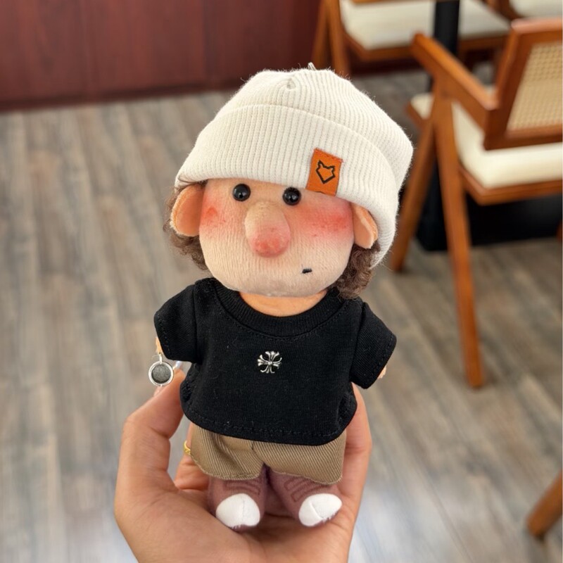 Xiaohongshu Same Style Genuine Green Light Forest Little Freckle Curly Family Afro Doll Bag Pendant Keychain Xiaohongshu Same Style Genuine Green Light Forest Little Freckle Curly Family Afro Doll Bag Pendant Keychain