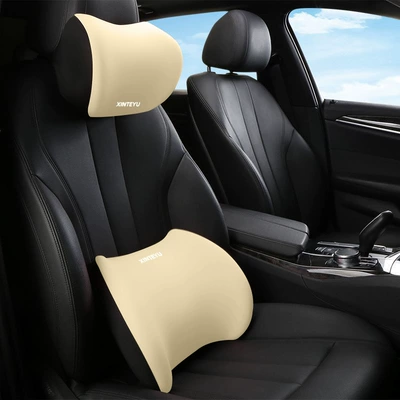 Support Cushion for Driving Seat: Waist support - beige-headrest-waist-pillow-standard