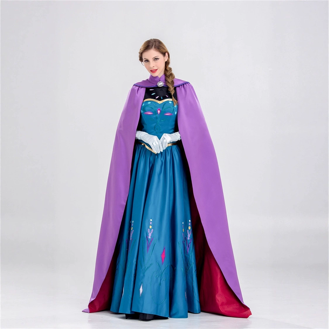 Платье, длинная юбка, костюм, Хэллоуин, «Холодное сердце» (Frozen), косплей, выпускной вечер