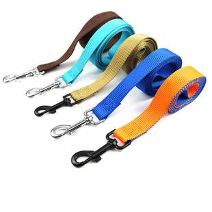 2.5cm wide pet dog leash flat belt small dog pet webbing dog walking rope leash in stock wholesale