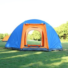 户外5-8人多人帐篷公园加大双层双门登山旅游野营露营防雨大帐篷