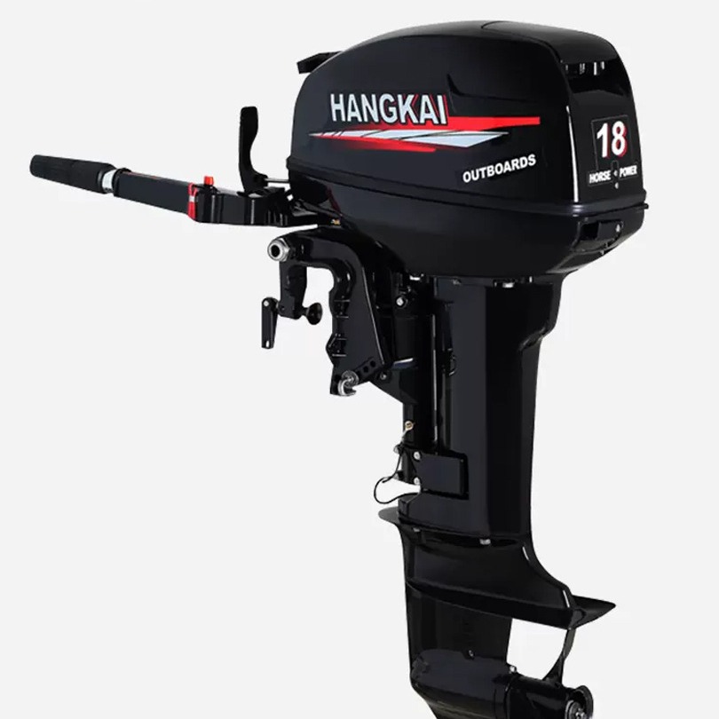 Hangkai fuera de borda de dos tiempos de cuatro tiempos de la nave fuera de borda colgando de hélice barco de motor de la hélice de goma barco