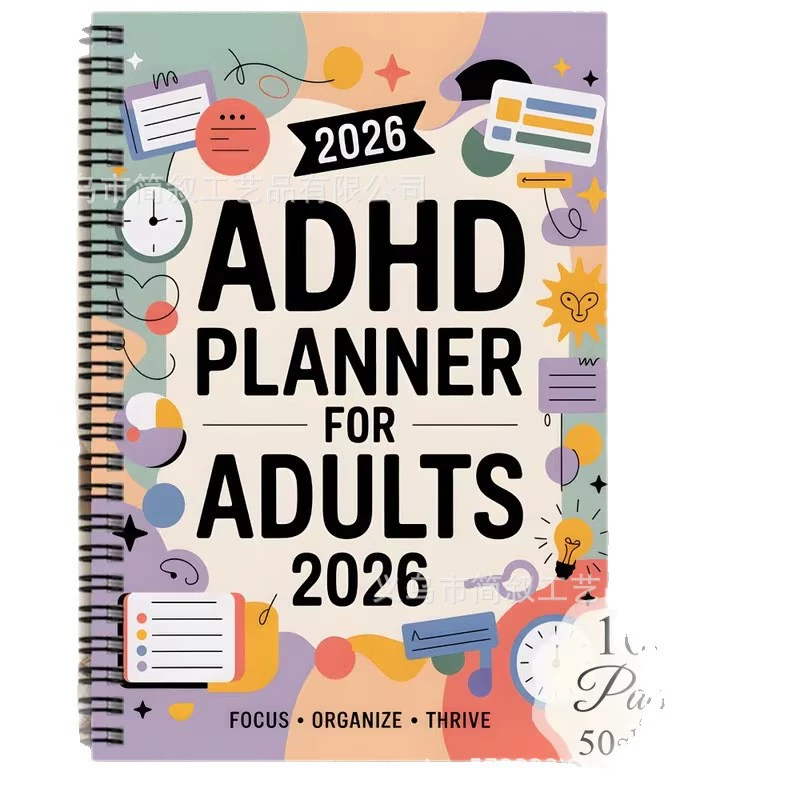 Cross-border Amazon TEMU ADHD concentration tracking sheet, daily planner, label delivery