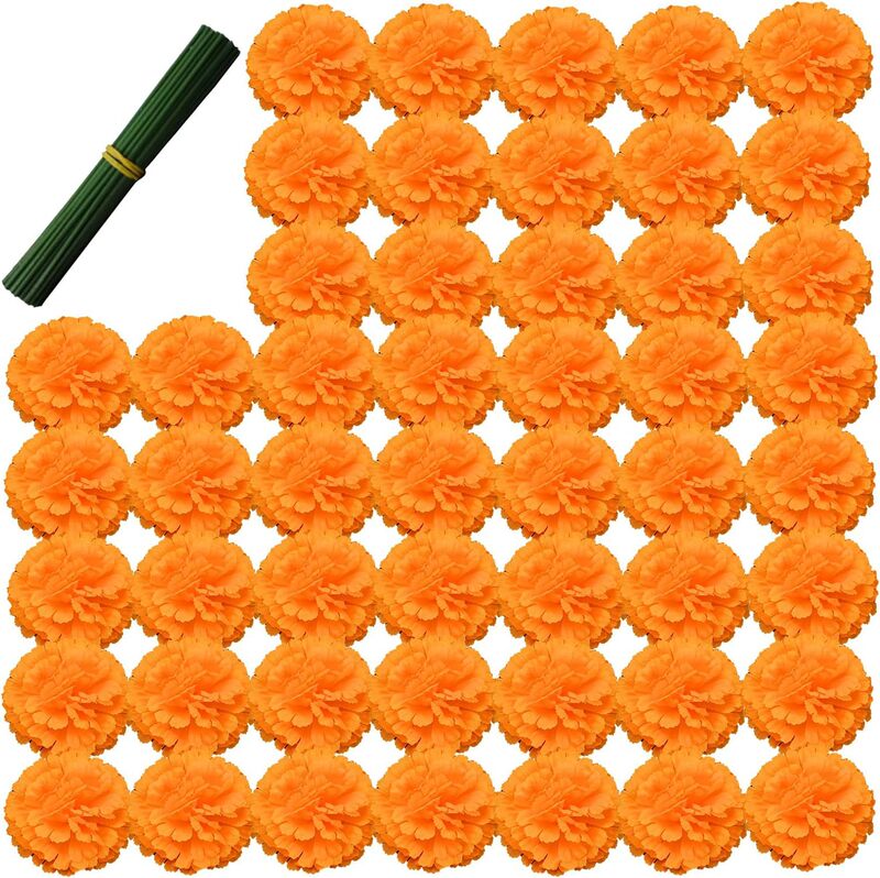 Cross-Border Artificial Flowers Marigold Set Lilac Carnation DIY Festival Ghost Festival Halloween Decoration Fake Flower Factory Cross-Border Artificial Flowers Marigold Set Lilac Carnation DIY Festival Ghost Festival Halloween Decoration Fake Flower Factory