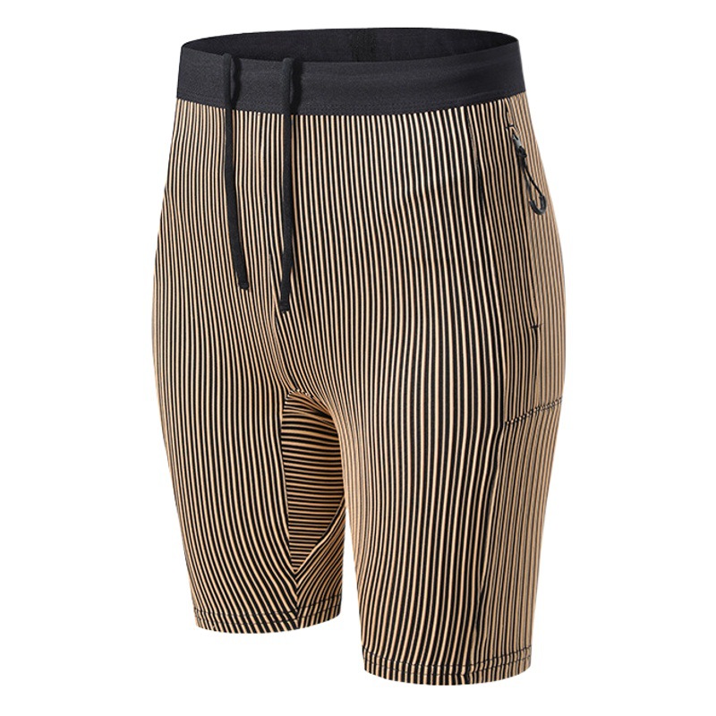 Pantalones de yoga para correr y hacer ejercicio en atletismo en verano con pantalones cortos ajustados y pantalones de cinco puntos con alta elasticidad y compresión para levantar las caderas.
