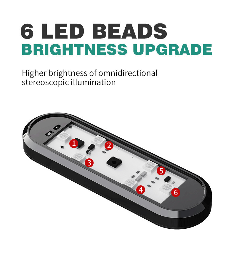 Car Warning Door Lighting Led Anti-Collision Light Door Opening Flash Light Sensor Light Ambient Welcome Light No Wiring Required
