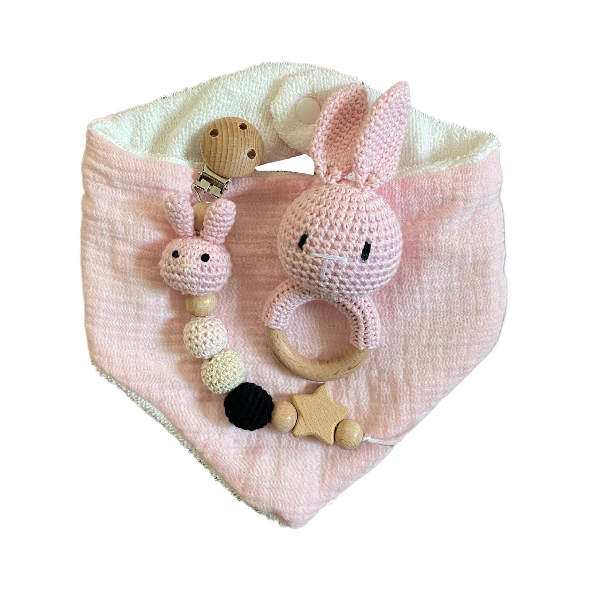 Toalla de bolsa de bebé Caja de regalo de nacimiento Toalla de cuidado de bebé Juego de sonajero Bebé recién nacido Juguete de bebé Nuevo