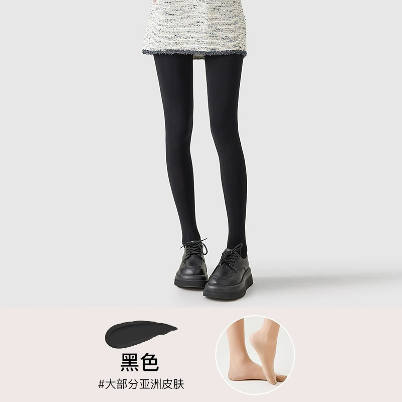 连裤袜女丝袜天鹅绒春秋光腿神器加厚加绒肉色大码打底裤袜子批发|undefined