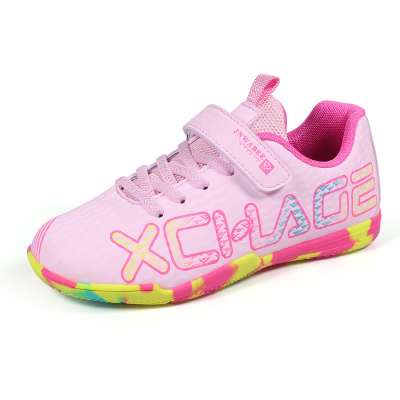 Kindervoetbalschoenen met klittenbandsluiting, lichtgewicht noppen voor tieners en studenten, geschikt voor oudere kinderen en wedstrijden._voghion.com