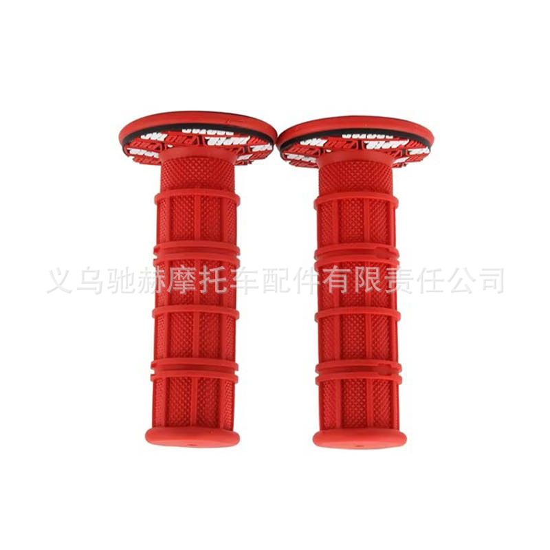 Directly supplied by the manufacturer, 22-24mm single-color modified handlebar grips for off-road motorcycles, shockproof and non-slip throttle grips
