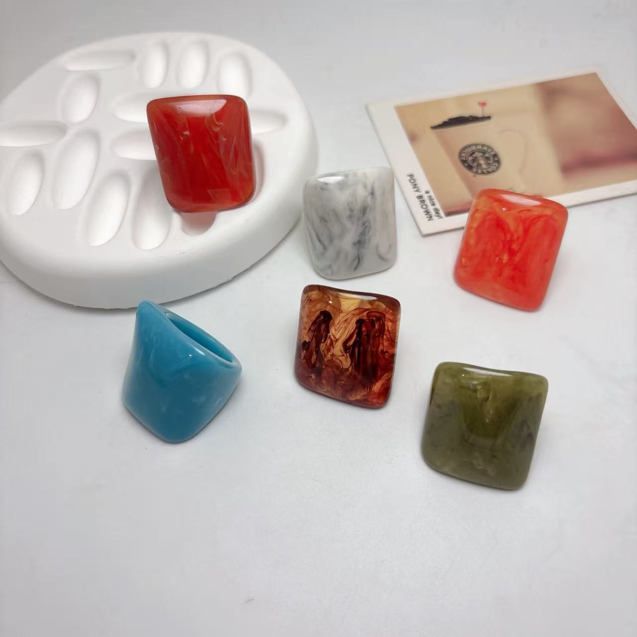 Cross-Border Exaggerated Fashion Rings for Women 2026 Yiwu International Trade City Wholesale Rings Factory Direct Sale Jewelry