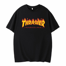 WISH夏季新品 THRASHER 周边打底街头潮人圆领时尚T恤短袖大码