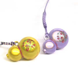 猫眼葫芦幸运水音铃铛手机挂件印花铃铛招财福禄钥匙扣吊坠小礼物