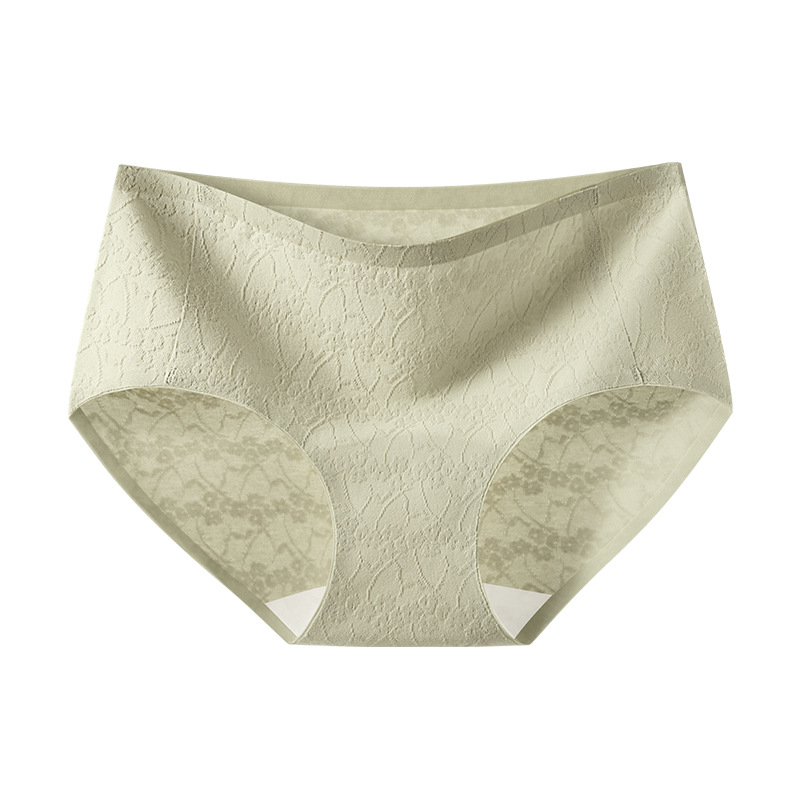 Ropa interior de algodón con horquilla alta 10A entrepierna antibacteriana entrepierna de algodón puro transpirable sin costuras 2025 nueva ropa interior de mujer sin pellizco