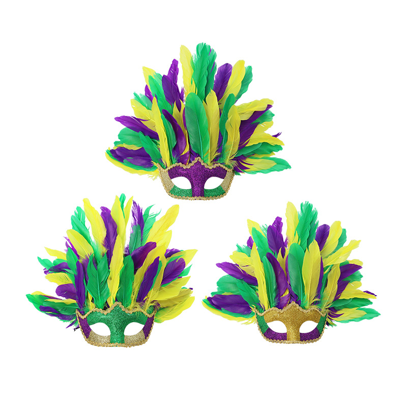 Carnaval transfronterizo máscaras de baile máscaras plumas de Pascua máscaras de mitad de cara máscaras de fiesta máscaras de ojos