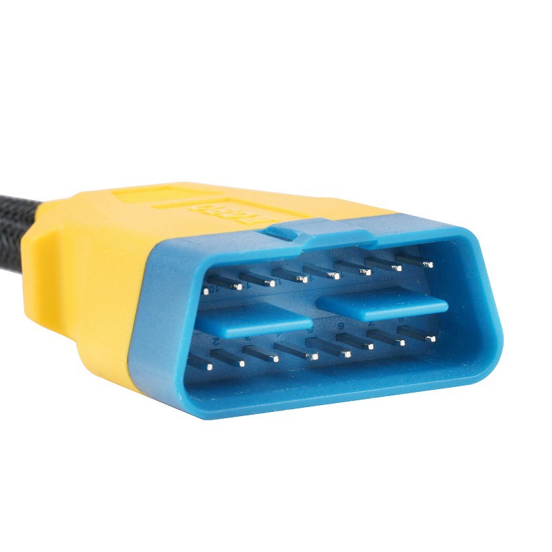 Autool 1,5 m OBD cable de extensión adaptador macho uno-a-uno nylon cable de extensión coche obd2 interfaz 16 núcleo