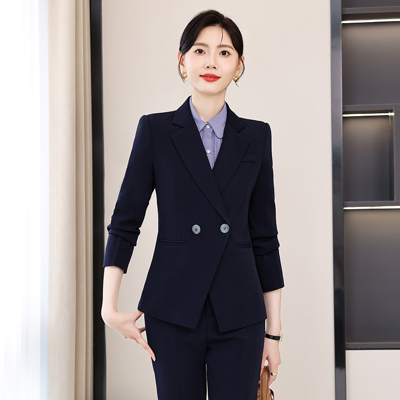 New high quality tuxedo suit, women's business office jacket, two-piece pants set, women's enlarged