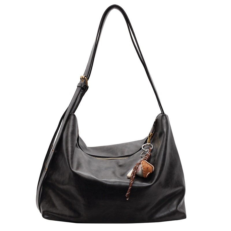 Bolsa de tote nueva gran capacidad de damas pulita cara de mujer 2024 otoño invierno simple alta textura de viaje bolsa de hombro