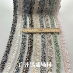 工厂直销 小香风织带毛边织带流苏发饰装饰条手工DIY丝带发箍花边