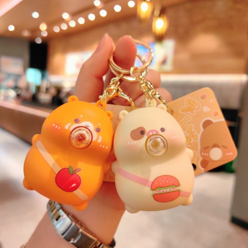 34g Weight Bag Pendant, Keychain Classification 1 Piece Quantity Casual, Holiday Occasion PVC Material Cartoon Character Pattern Unisex Gender Cute Style 1 Piece Cute Cartoon Character PVC Unisex Bag Pendant Keychain 9