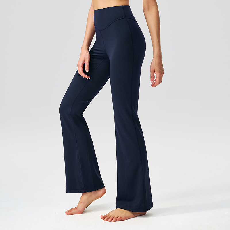 Pantalones de gimnasio para mujeres de cintura alta y caderas, 31.5 "lulu piernas anchas, pantalones deportivos desnudos. image 11