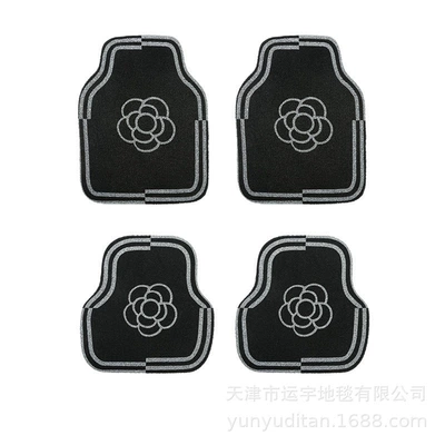 Universal Foot Pad — are also suitable as car footrests - misaligned-camellia-4-pieces-for-the-entire-vehicle