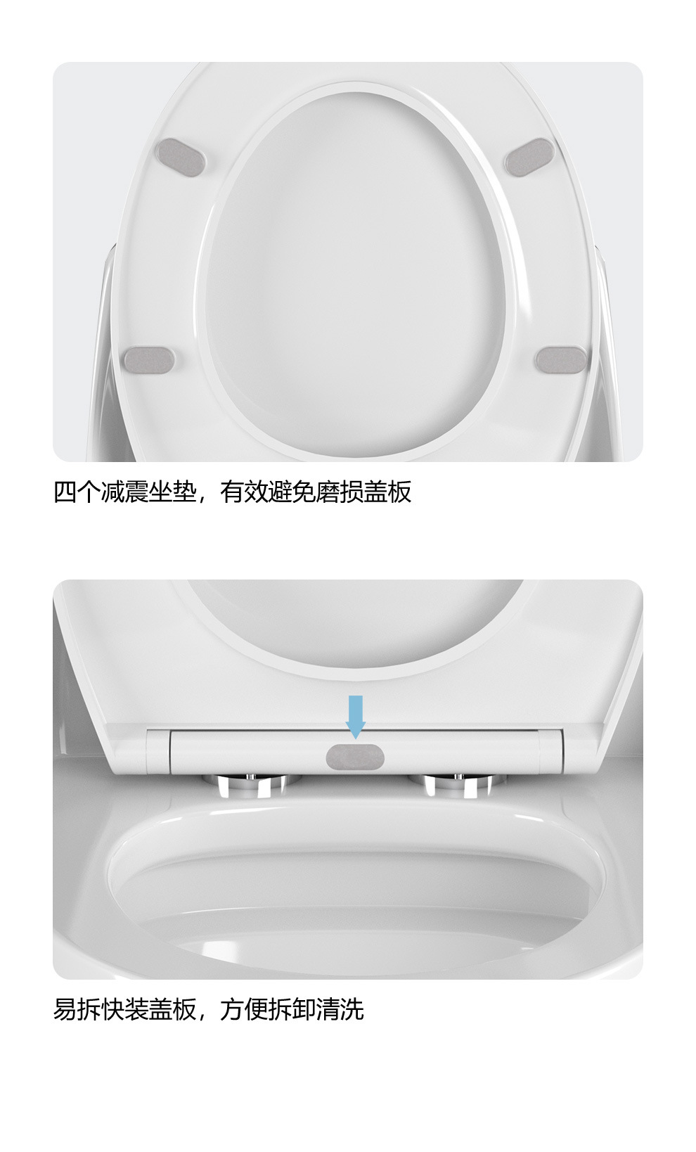 New household super vortex siphon small-sized toilet, large-diameter water-saving, anti-clogging, anti-odor, silent sitting toilet undefined