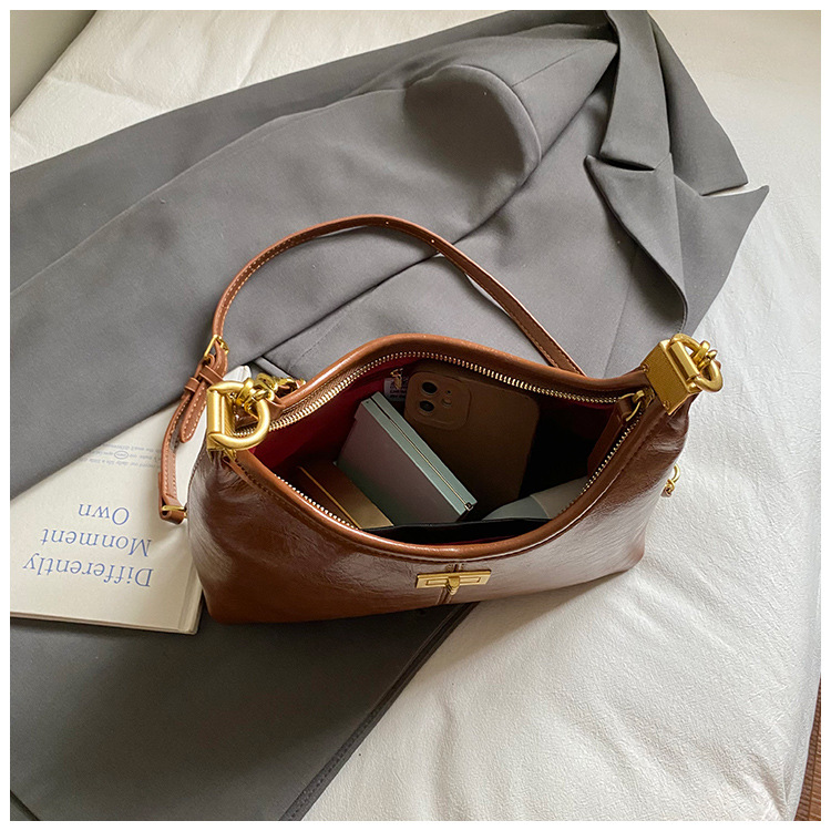 Transfronterizos de alta moda bolsos de brazo mujeres otoño / invierno 2025 nuevo retro cadena bolso de hombro bolso de viaje