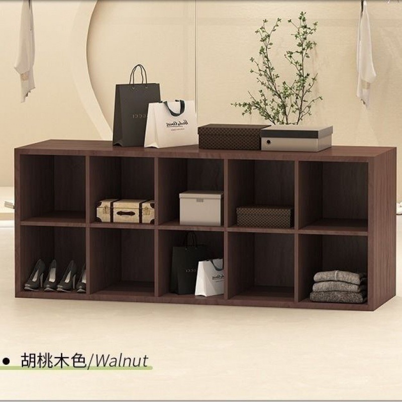 服装店中岛桌中间摆放流水童装收纳陈列柜女装包店展示柜商场展无