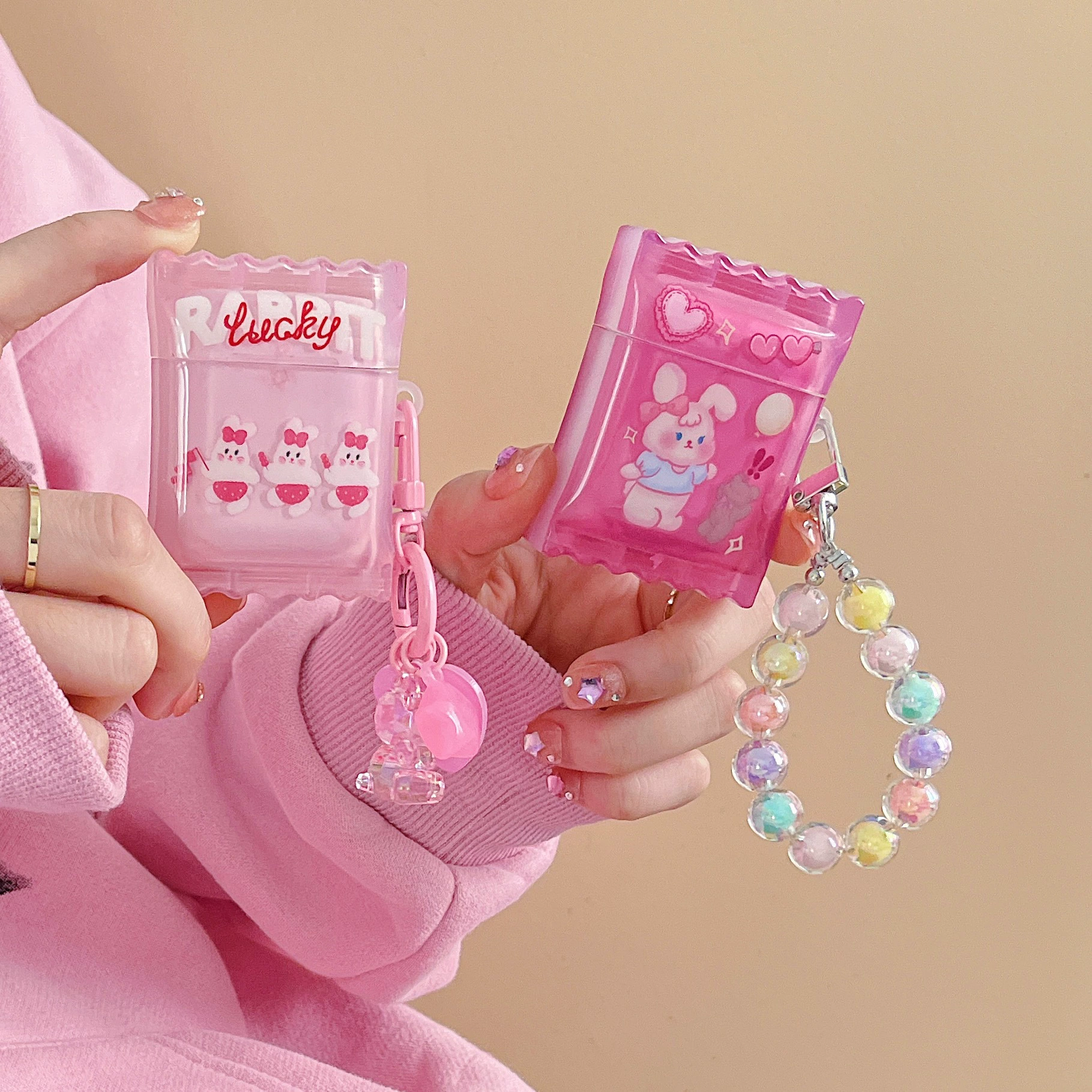 Brand compatible cartoon rabbit, protective case, headphones, pro2, bluetooth, scale 1:2