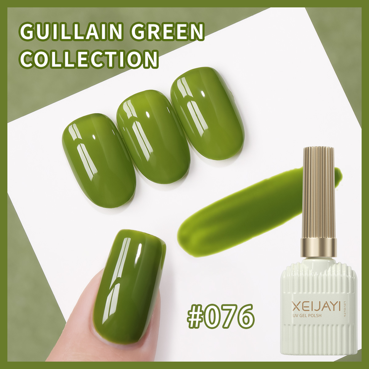 Esmalte de Uñas en Gel de Color Sólido de Secado rápido para Salón de Uñas