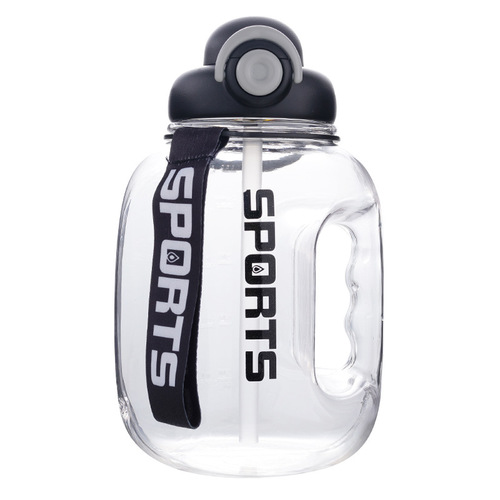 Sports water cup, large capacity portable water cup, high temperature resistant plastic cup wholesale, ton barrel space cup customization