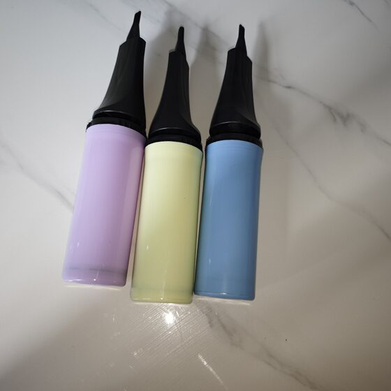 Medium Mini Inflatable Toy Air Pump Balloon Accessories Inflator 25cm Flat Head Trumpet Hand Push Plastic Air