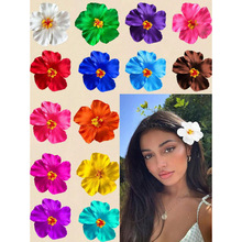 羳Color Hawaiian Flower Hair Clips Women Artificial Flower