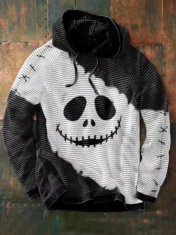 Halloween Herren Neuer Kürbis Digitaldruck Weihnachtskollektion Hoodie_voghion.com