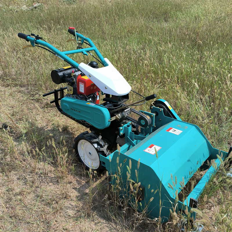 跨境出口自走式果园割草机 不怕高草柴油款除草机 山地碎草机