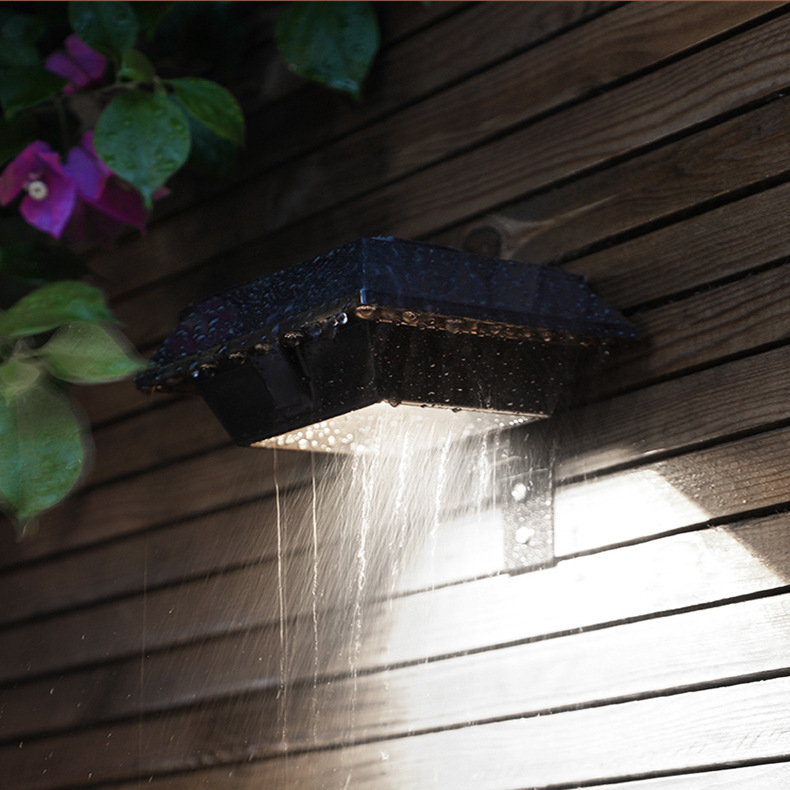 户外太阳能水槽灯 LED景观照明花园灯 家用围墙栅栏壁灯 免布线