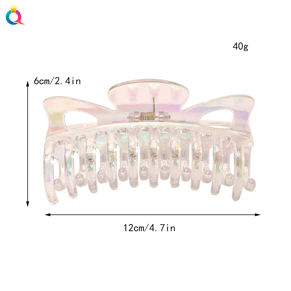 Estilo Simple Cuadrado Oval Forma De Corazón El Plastico Resina Garras De Pelo 1 Pieza display picture 3