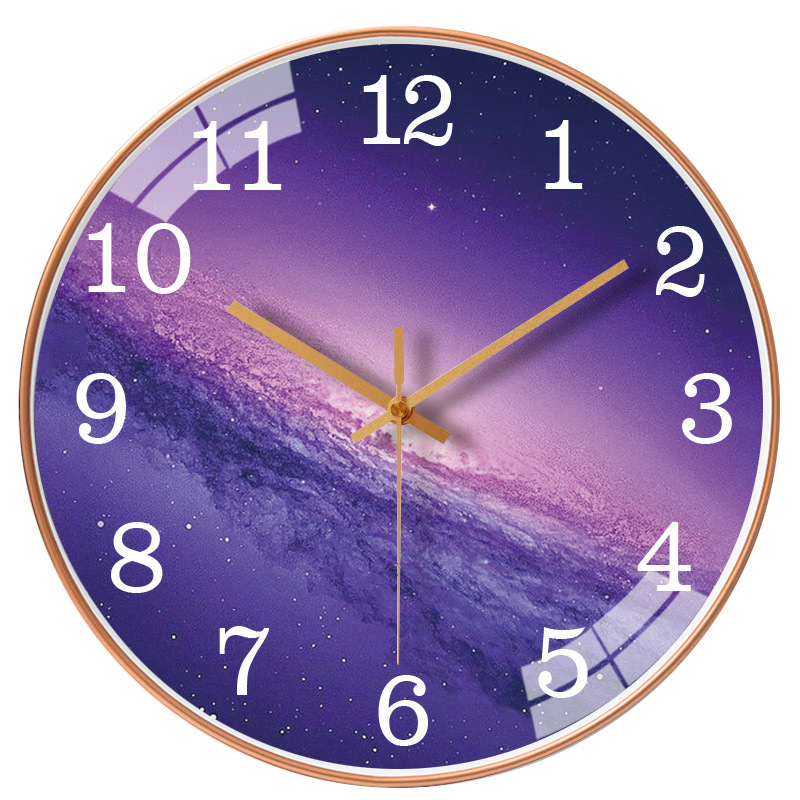 [10 pulgadas 25cm] creativo Reloj de pared sala de estar simple moderno mudo silencioso reloj de cuarzo generación reloj redondo