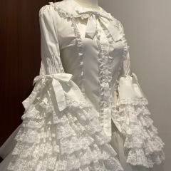 2025新款蕾丝doll感lolita姬袖Lolita衬衫内搭姬袖衬衫内搭高级感