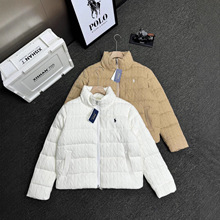 跨境货源RL 拉夫polo小马羊毛针织面包羽绒服男女情侣款保暖外套