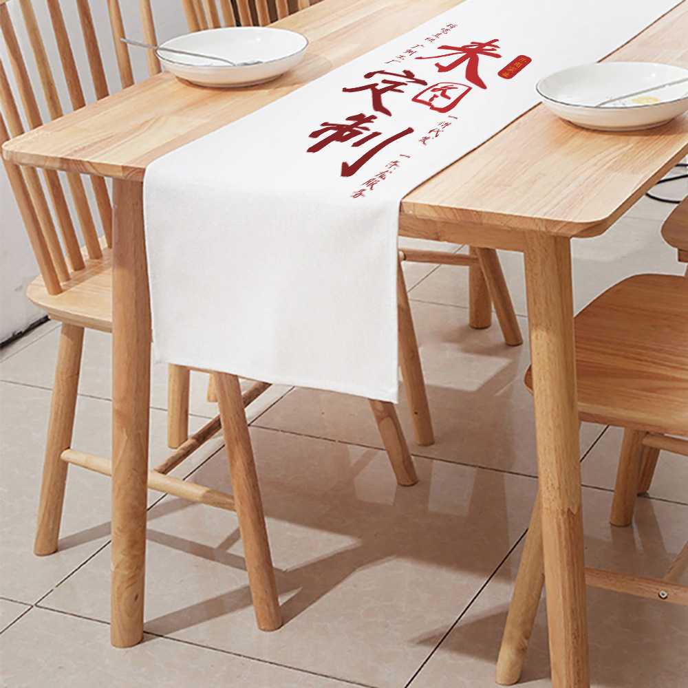 190 gramos de tela de mesa de comedor de ángulo plano personalizada tela de perla de lino decoración de tela de mesa de té decoración xqds0333a image 5