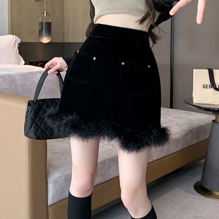 �ڴ��z�q��ȹŮ�ﶬ�����@��ëëƴ���ְ���ȹ���|��ɫ����ȹ��