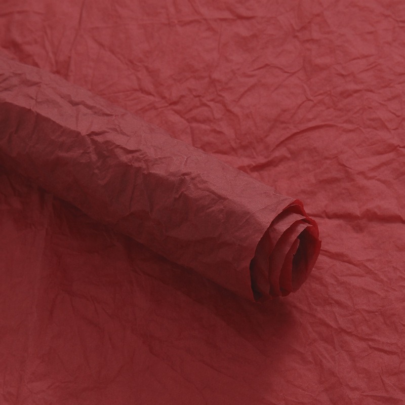 Papel de piedra hecho a mano, material de embalaje de flores, papel de textura, papel de textura de pliegue de doble capa, floristería, material floral, papel de embalaje