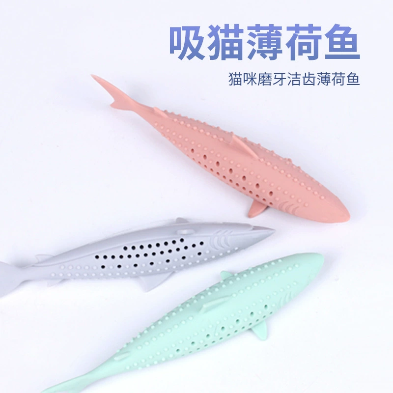 Игрушка для кошек Кошка Самостоятельно Привет Укус Звук Колокольчик Мятная рыба Шлифовальная палочка Игрушка для кошек Палочка Товары для животных 1