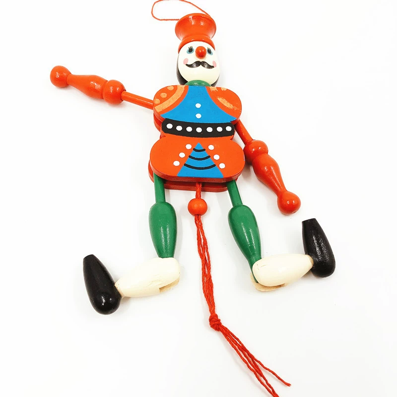 Wooden toy with cord, puppet, soldier, pendant, Birthday gift