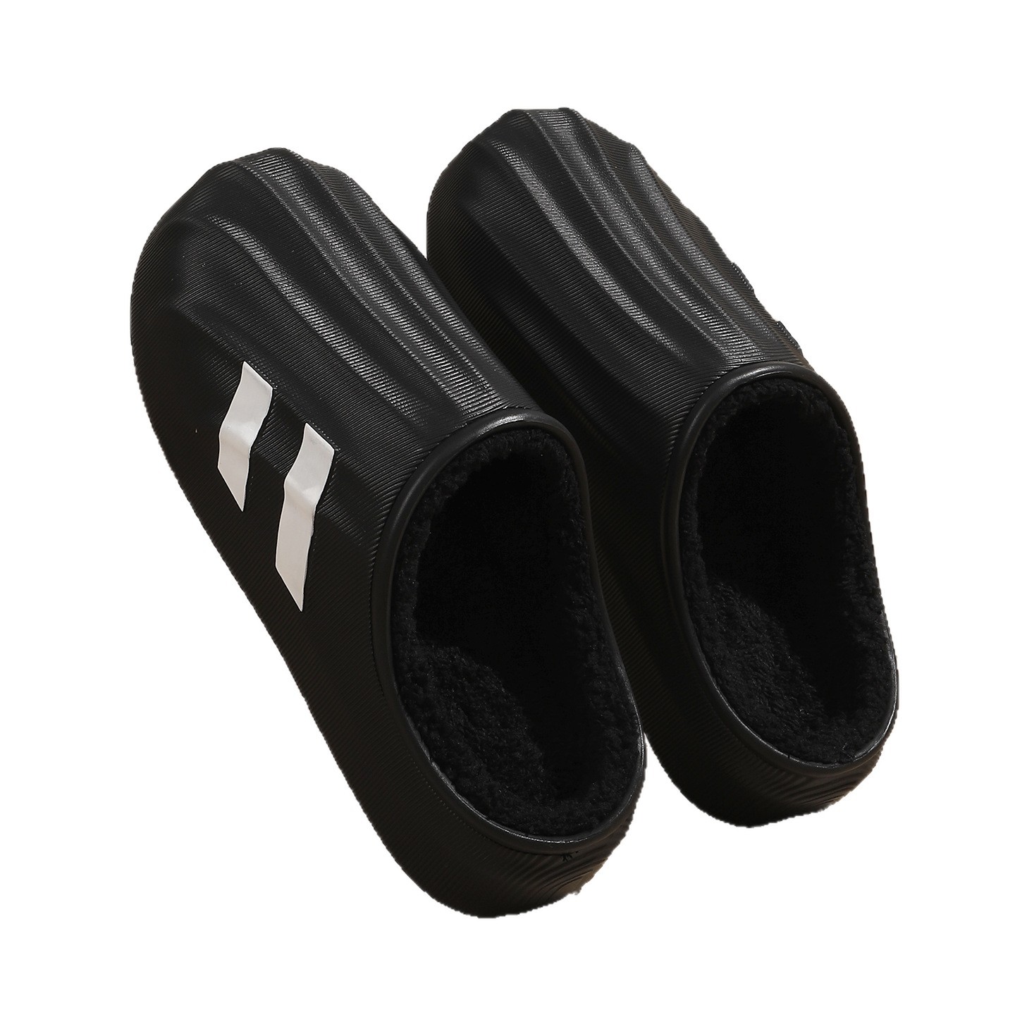 Katoenen pantoffels voor heren in de winter 2026 nieuwe antislip dikke zolen voor binnen, die aanvoelen alsof je op stront stapt om warm te blijven EVA waterdichte katoenen pantoffels voor dames