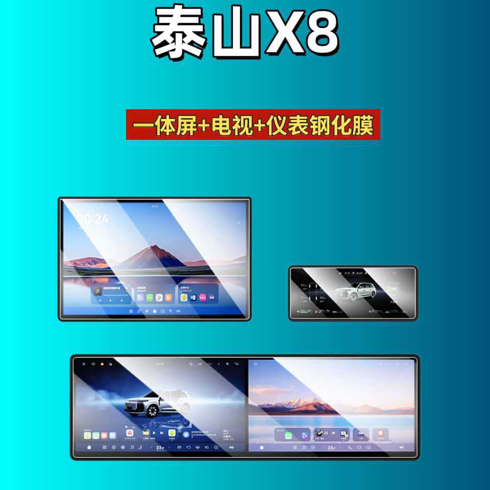 Suitable for 26 Models of Lantu Taishan X8 Screen Tempered Film, Navigation Central Control Display Interior Modification Car Tempered Film